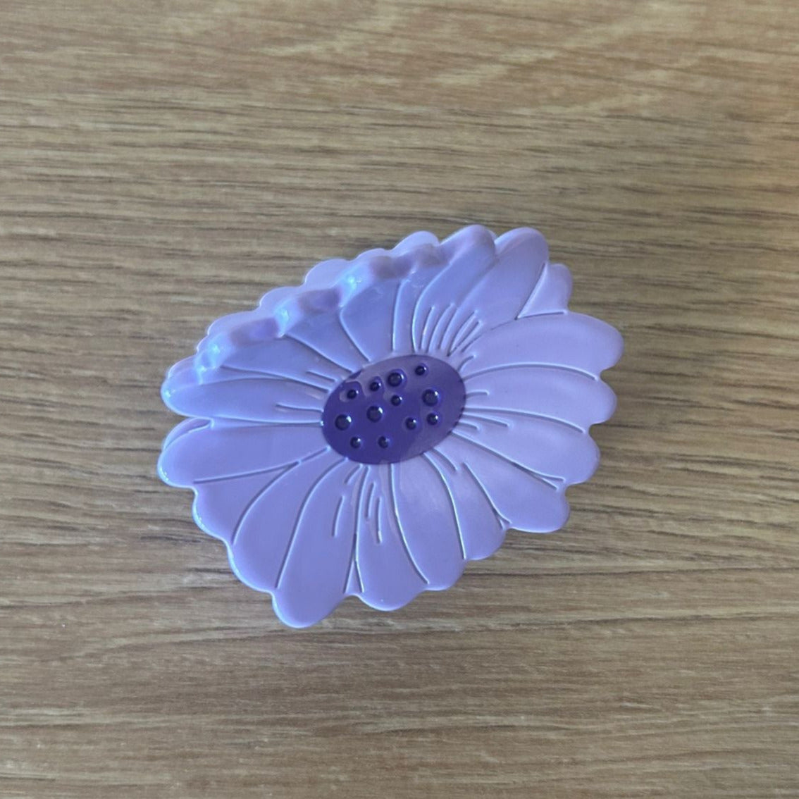 Mini Purple Daisy - Top Angled Titled to Left View