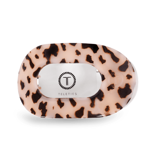 Blonde Tortoise Large Flat Round Hair Clip