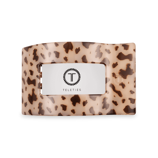 Blonde Tortoise Medium Flat Rectangle Hair Clip