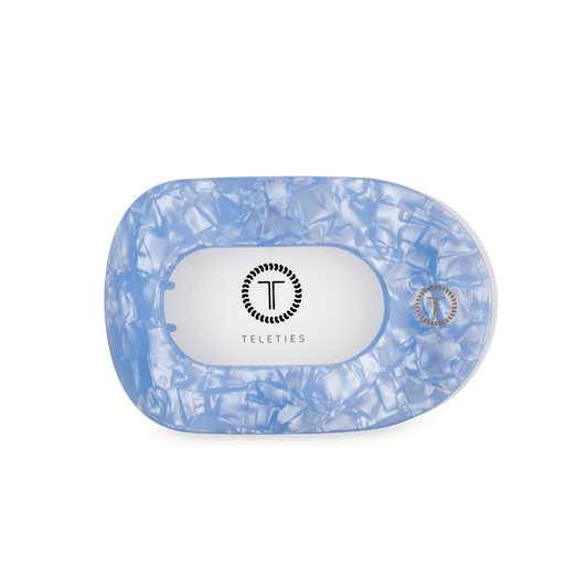 Blue Lagoon Medium Flat Round Hair Clip