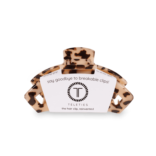Open Blonde Tortoise Small Claw Hair Clip