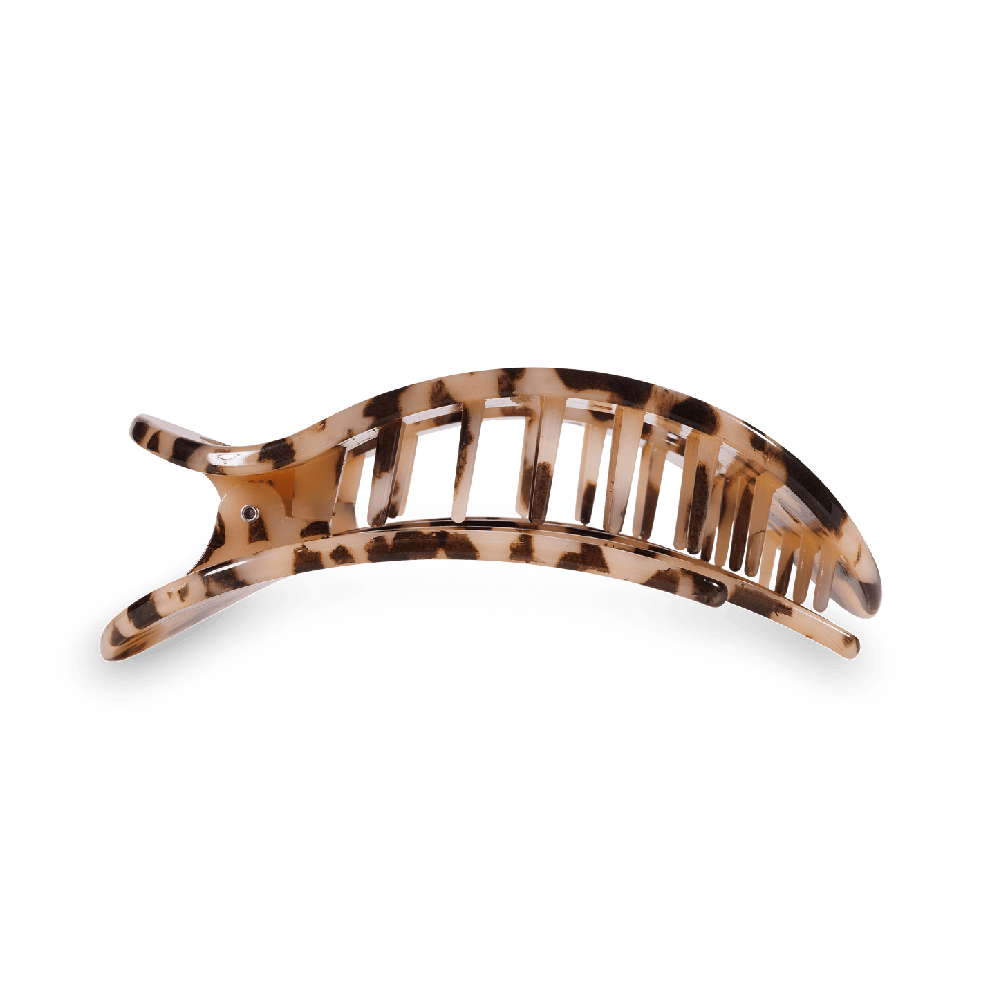 Blonde Tortoise Large Flat Round Hair Clip