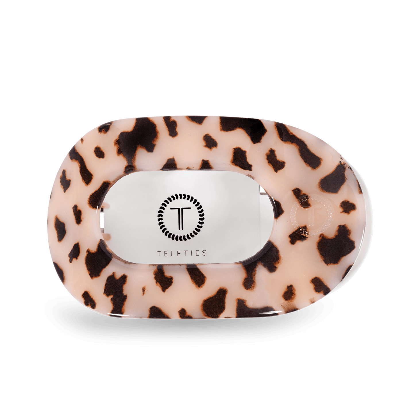 Blonde Tortoise Large Flat Round Hair Clip