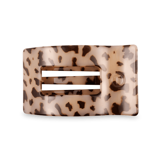 Blonde Tortoise Medium Flat Rectangle Hair Clip