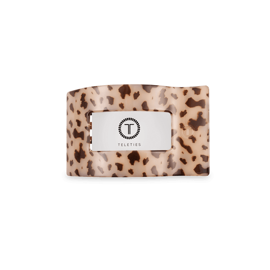 Blonde Tortoise Small Flat Rectangle Hair Clip
