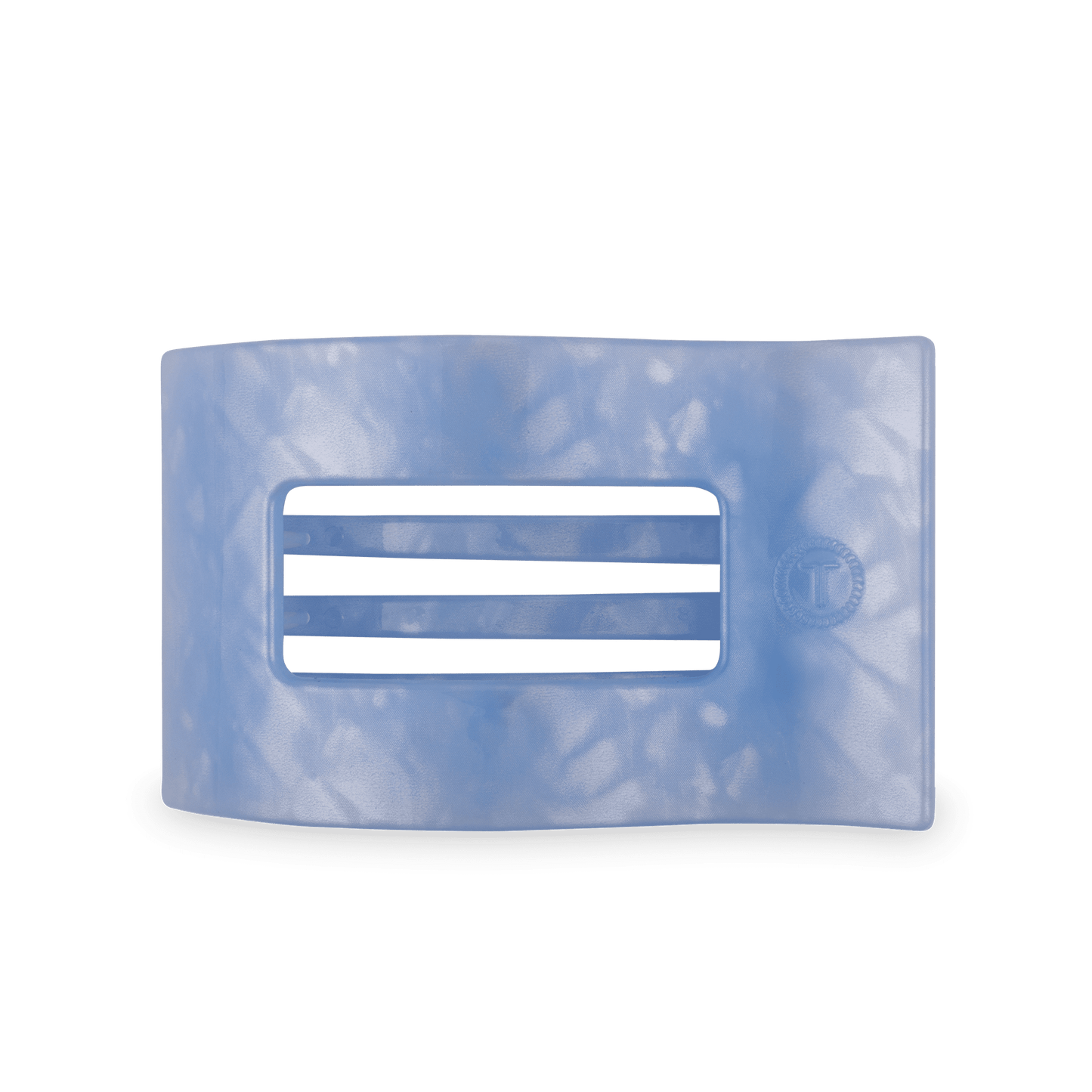 Blue Lagoon Large Flat Rectangle Hair Clip