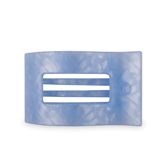 Blue Lagoon Large Flat Rectangle Hair Clip