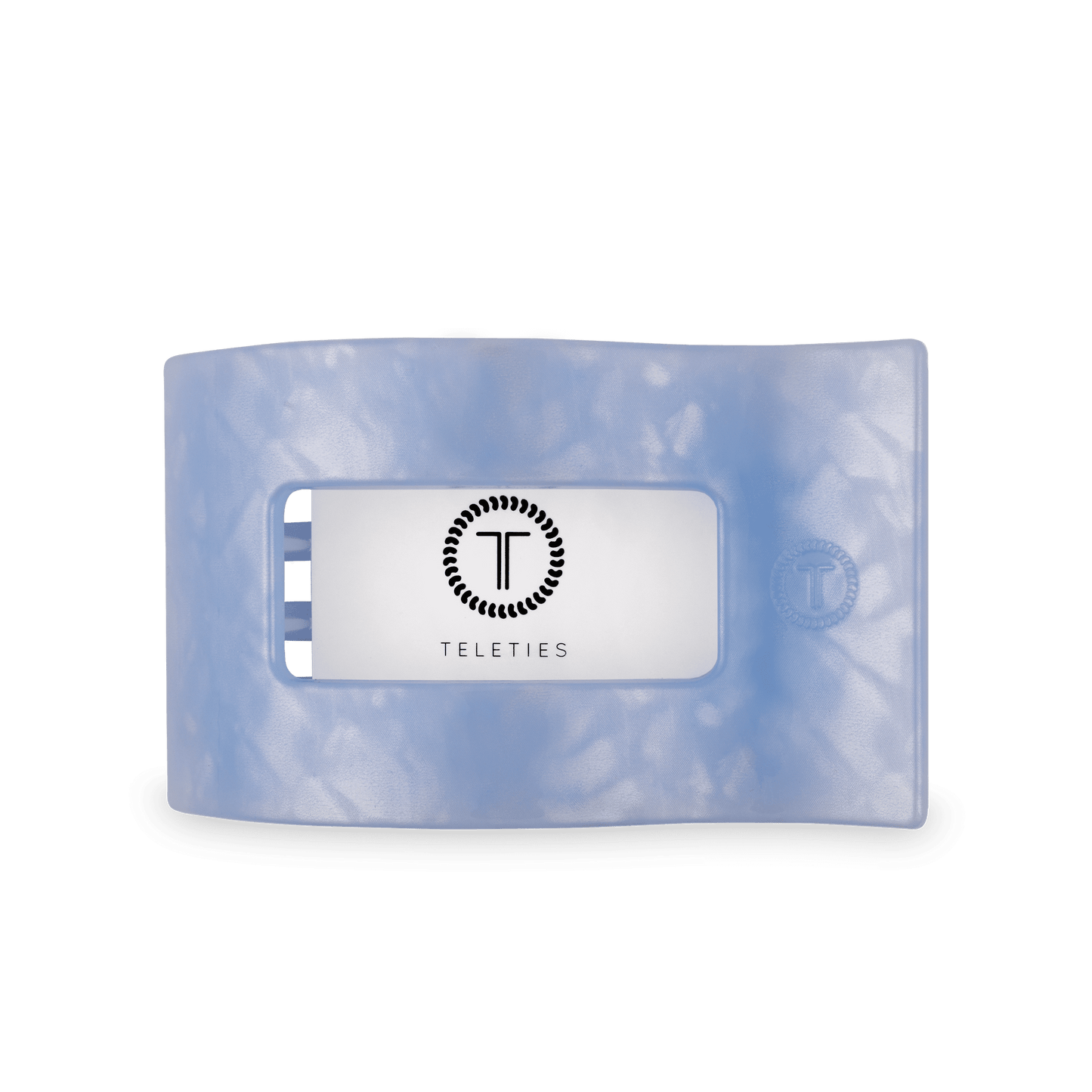 Blue Lagoon Large Flat Rectangle Hair Clip