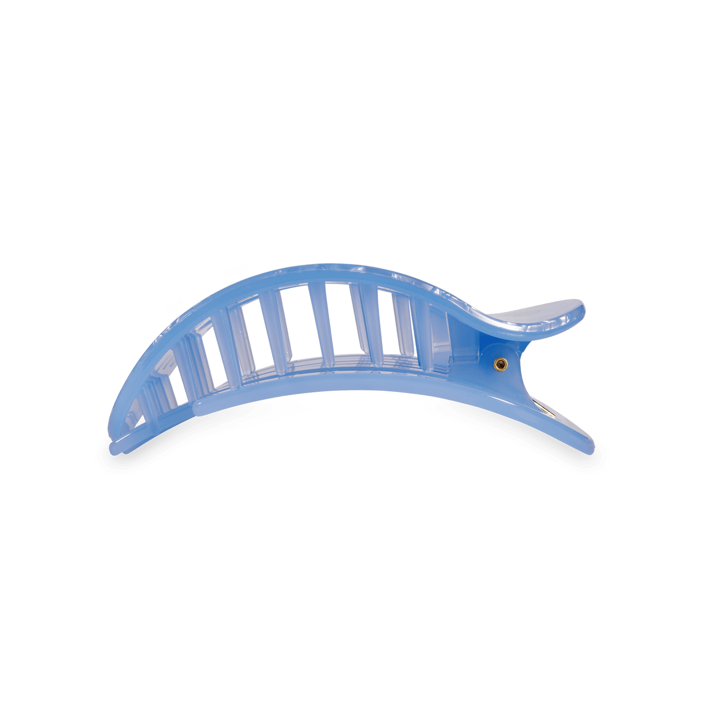 Blue Lagoon Medium Flat Round Hair Clip