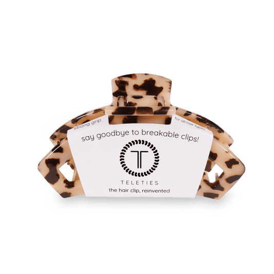 Open Blonde Tortoise Medium Claw Hair Clip