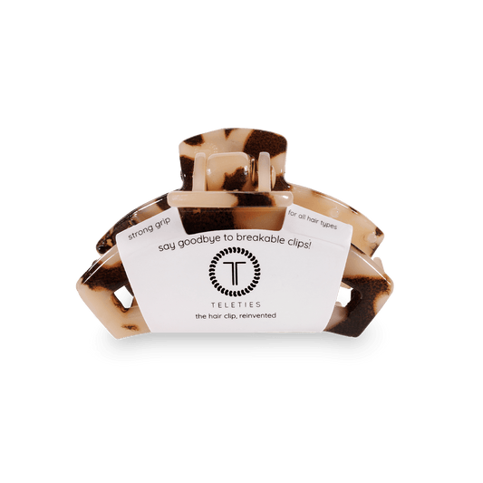 Open Blonde Tortoise Tiny Claw Hair Clip