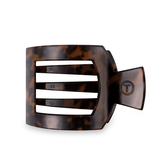 Tortoise Large Flat Square Hair Clip