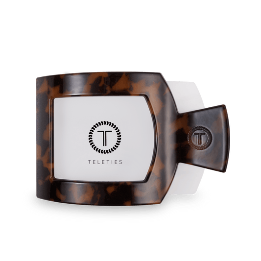 Tortoise Large Flat Square Hair Clip